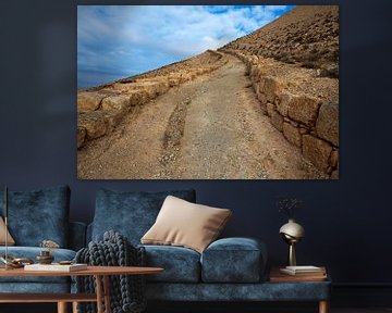 Oneindig pad in de bergen van Jordanië van WorldWidePhotoWeb