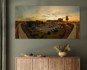 Luchthaven Tegel Zonsondergang Panorama van Frank Herrmann