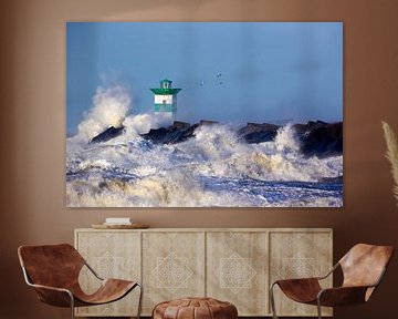 Westerstorm Scheveningen Harbour by Sander van der Borch