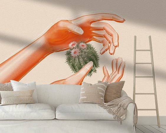 Example of the artwork in a room