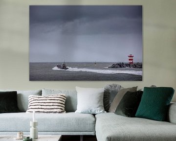 Lifeboat Scheveningen by Sander van der Borch