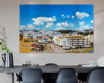 The beach of Albufeira in the Algarve in Portugal by Ivo de Rooij