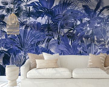 Blauwe Middernacht Jungle van Andrea Haase