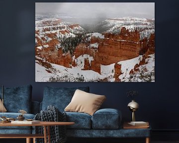 Eingeschneiter Bryce Canyon van Christiane Schulze