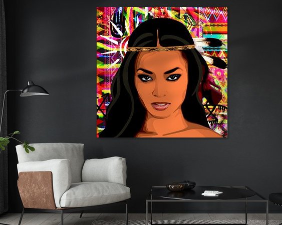 Example of the artwork in a room