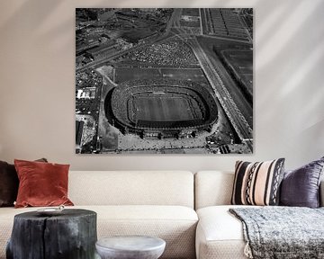 Rotterdam Feyenoord Stadion - De Kuip -1957 van Roel Dijkstra