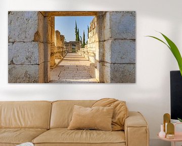 Antike Ruinen von Kapernaum im Norden Israels von Jessica Lokker