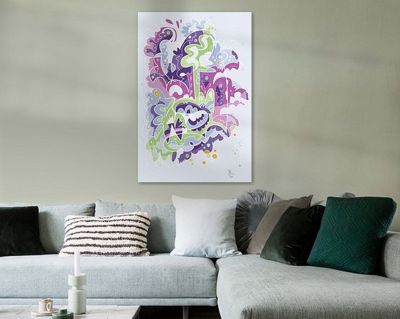 Example of the artwork in a room