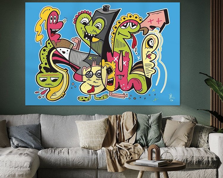 Example of the artwork in a room