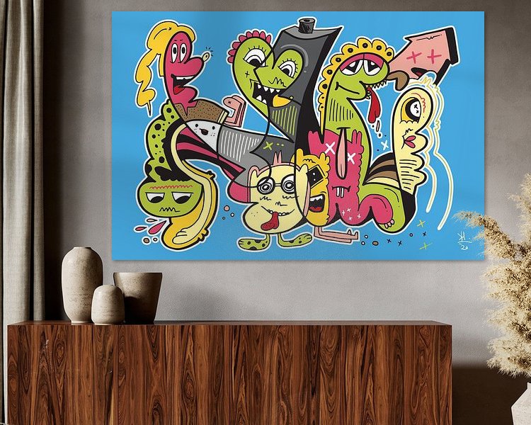 Example of the artwork in a room