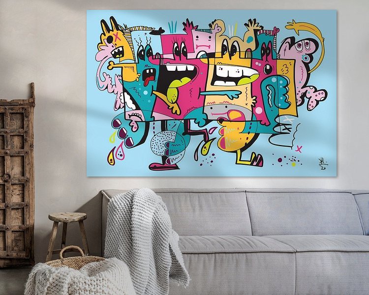 Example of the artwork in a room