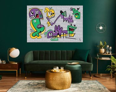 Example of the artwork in a room