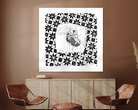 Example of the artwork in a room