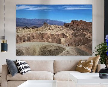 Het maanlandschap van Death Valley, Verenigde Staten van Wouter van der Ent