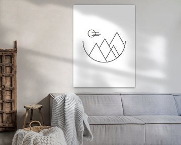 Mountains - Geometrische Print