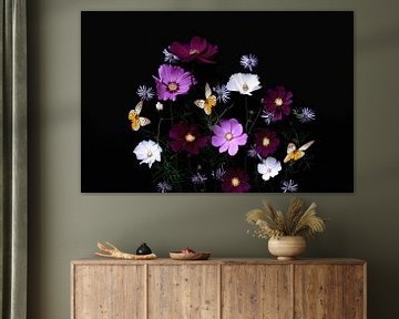 Blumenporträt (Cosmea) von Ineke VJ