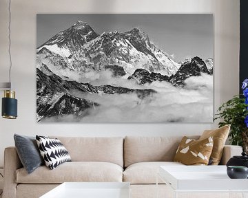 Mount Everest & Lhotse van Floris den Ouden