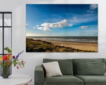 Strand an der Küste von Noordwijk von Linsey Aandewiel-Marijnen