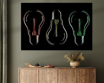 Bulb silhouette and colour 2 by Tanja van Beuningen