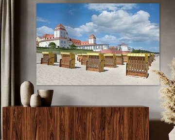 Strand und Kurhaus in Binz von Peter Eckert