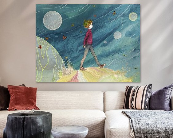 Example of the artwork in a room