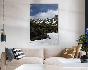 Sneeuw in de bergen (Zwitserland) van Sander Miedema