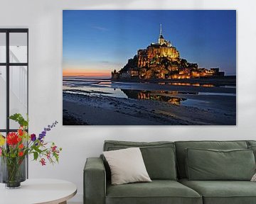 Le Mont-Saint Michel à l'heure bleue sur Frank Herrmann