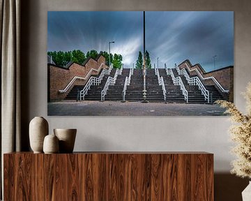 The stairs at De Kuip by Danny den Breejen