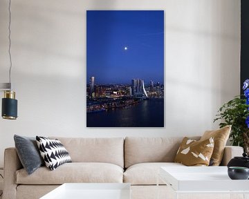 Rotterdam bei Mondschein von Marcel van Duinen