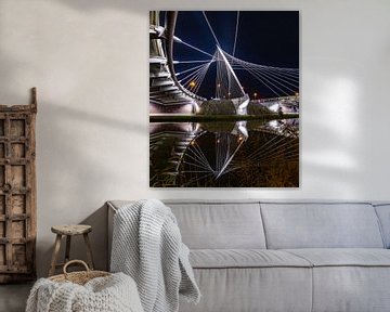 The Calavatrabrug De Luit over the Hoofdvaart in Hoofddorp by Remco Piet