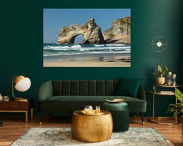 Wharariki Beach, Golden Bay, Südinsel, Neuseeland von Markus Lange