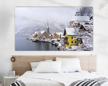 Winter in Hallstatt, Oostenrijk van Jessica Lokker