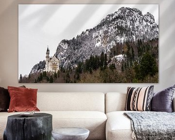 Kasteel Neuschwanstein in de winter, Duitsland van Jessica Lokker