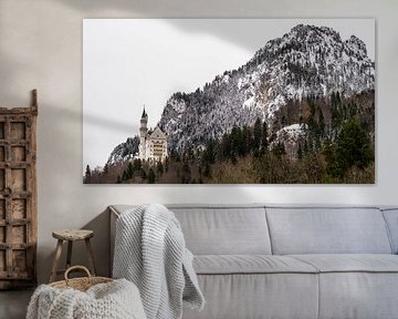 Kasteel Neuschwanstein in de winter, Duitsland
