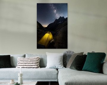 Slapen onder de sterrenhemel in de Franse Alpen van Jos Pannekoek