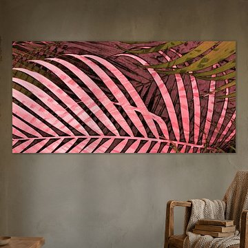 TROPICAL POPPY-PINK LEAVES-1P