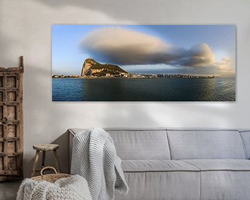 Gibraltar panorama met reuzenwolk van Frank Herrmann