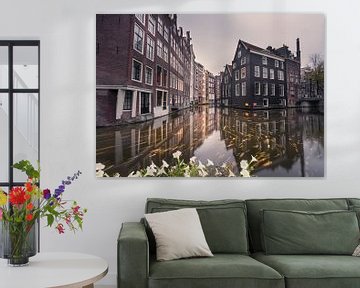Beautiful reflection by a canal in Amsterdam by Nick de Jonge - Skeyes
