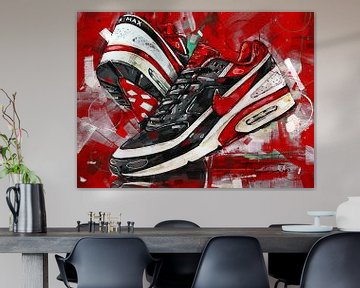 Nike Air Classic BW Varsity Red painting 01 by Jos Hoppenbrouwers