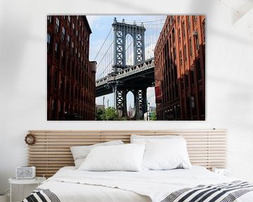 Manhattan Brug New York van Berg Photostore