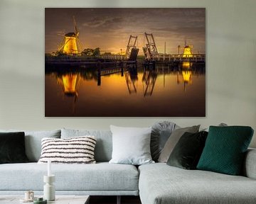Les moulins à vent de Kinderdijk sur Dennis Donders