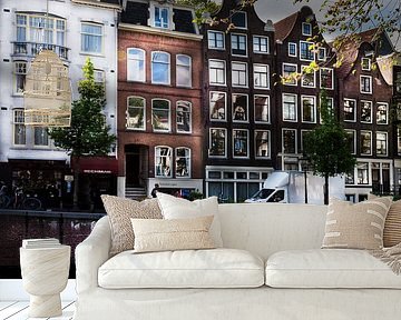 Lieflijk tafereel van Amsterdamse pandjes van ina kleiman