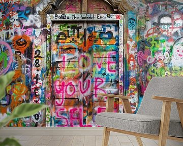 John Lennon muur in Praag, Tsjechie