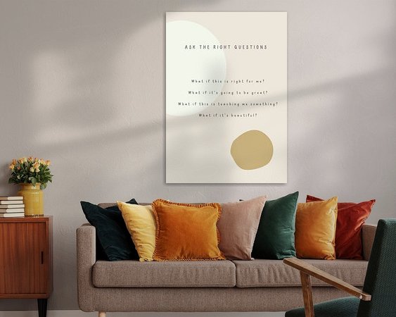 Example of the artwork in a room