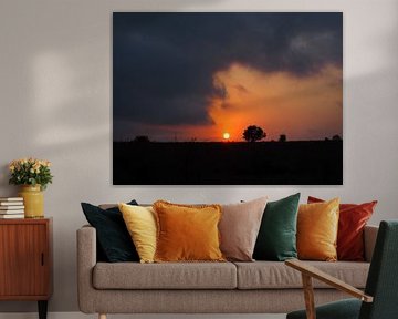 Coucher de soleil en Afrique du Sud