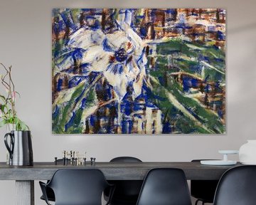 Blauwe magnolia stilleven, Christian Rohlfs, waarschijnlijk 1929 van Atelier Liesjes