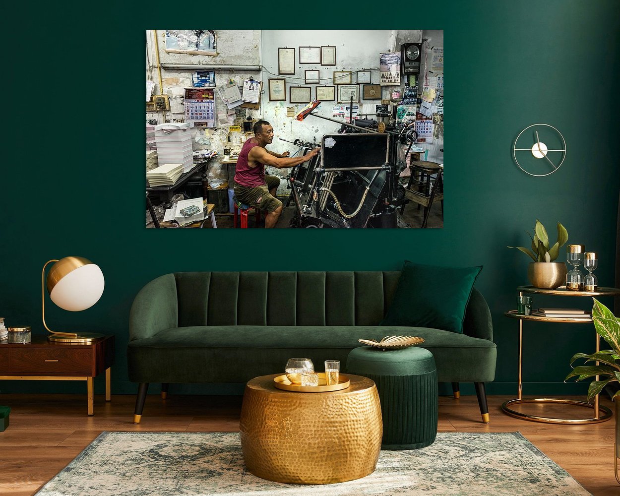 Example of the artwork in a room