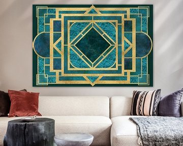 Art Deco Marmor und Gold von Andrea Haase