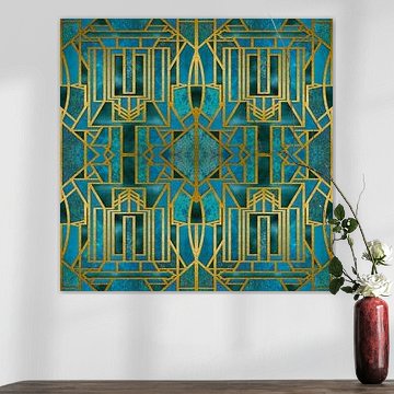 Art Deco Turquoise Gold by Andrea Haase
