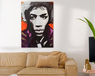 Jimi Hendrix van Helia Tayebi Art